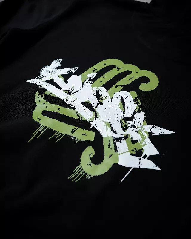 INHALE SUPER HEAVY HOODIE BLACK - Image 4