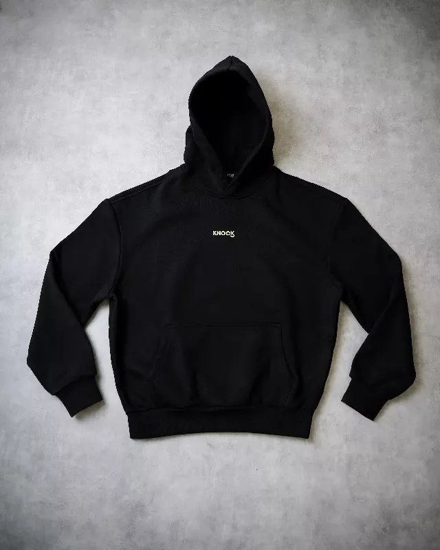 INHALE SUPER HEAVY HOODIE BLACK - Image 5