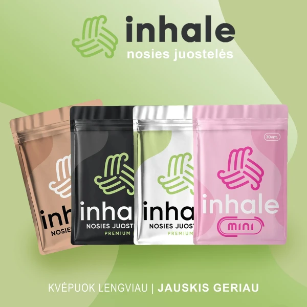 Inhale nosies juostelės