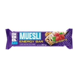 6PAK NUTRITION MUESLI ENERGY BAR – CRANBERRY 30 G.