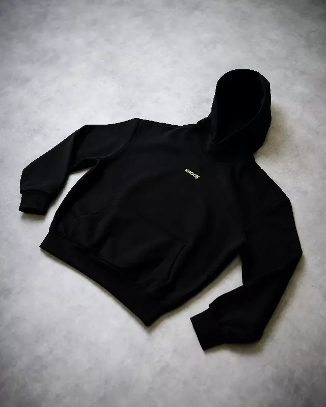 INHALE SUPER HEAVY HOODIE BLACK - Image 2