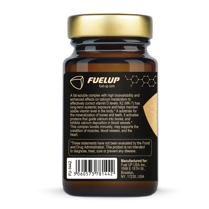 VITAMIN D3 + K2 MK-7, 120 VEG SOFTGELS - Image 3