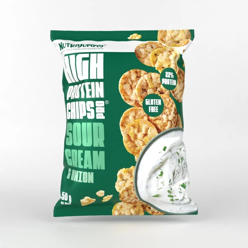 NUTRIYUMMY PROTEIN CHIPS CREAM & ONION 50 G. - Image 2
