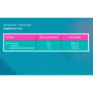MIAMI VIBES PURE ARGININE POWDER 300 G. NUTRITION
