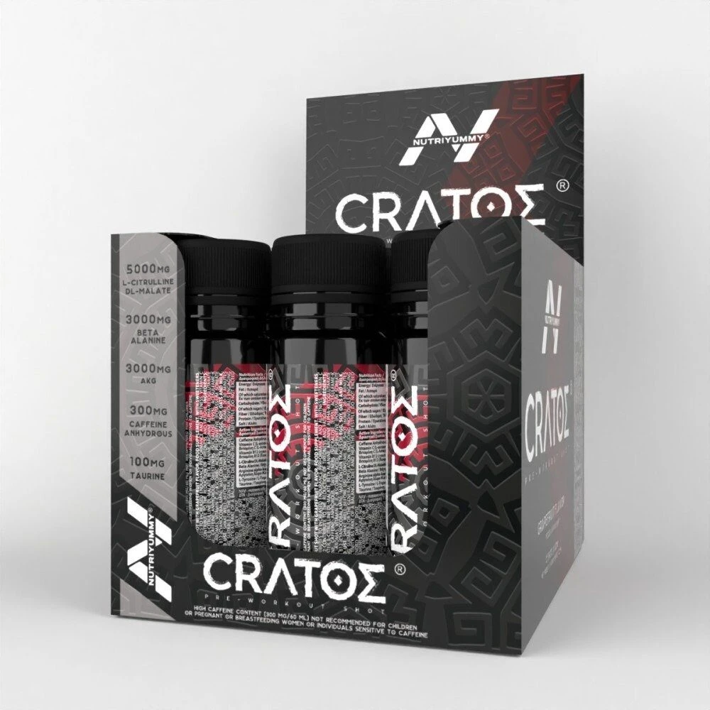 NUTRIYUMMY CRATOS PREWORKOUT SHOT GRAPEFRUIT 60 ML
