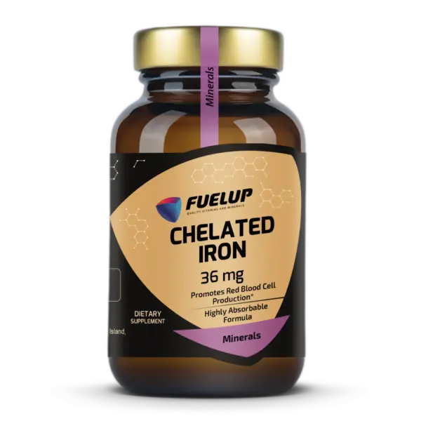 FUEL-UP CHELATED IRON 36 MG 90 VEG KAPS.