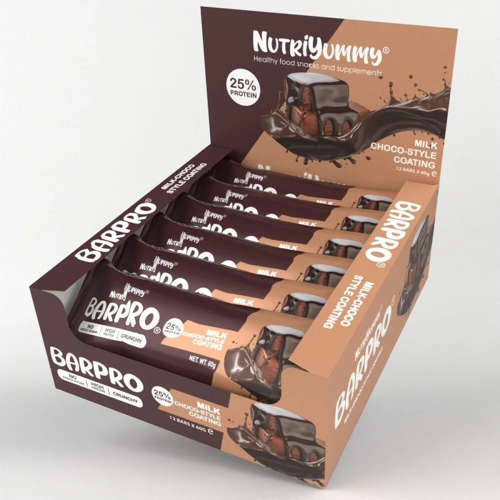 NUTRIYUMMY BARPRO CRUNCHY MILK CHOCO 60G