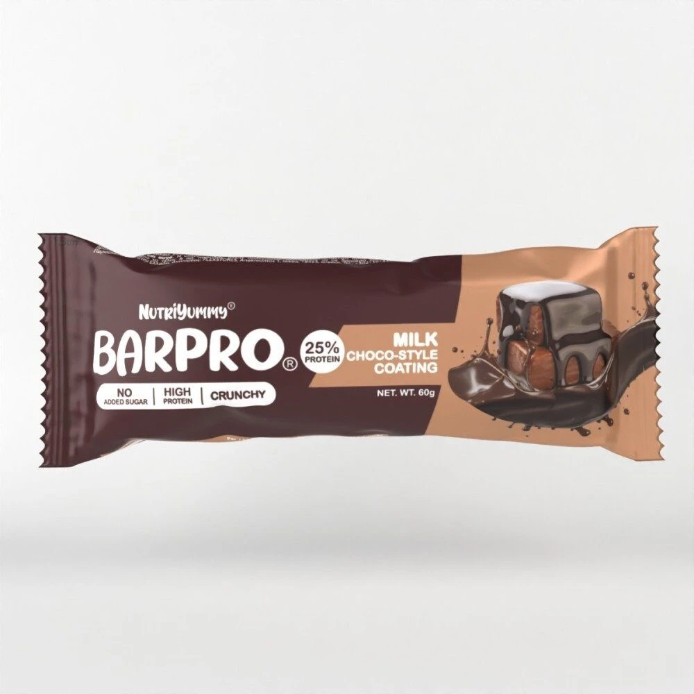 NUTRIYUMMY BARPRO CRUNCHY MILK CHOCO 60G