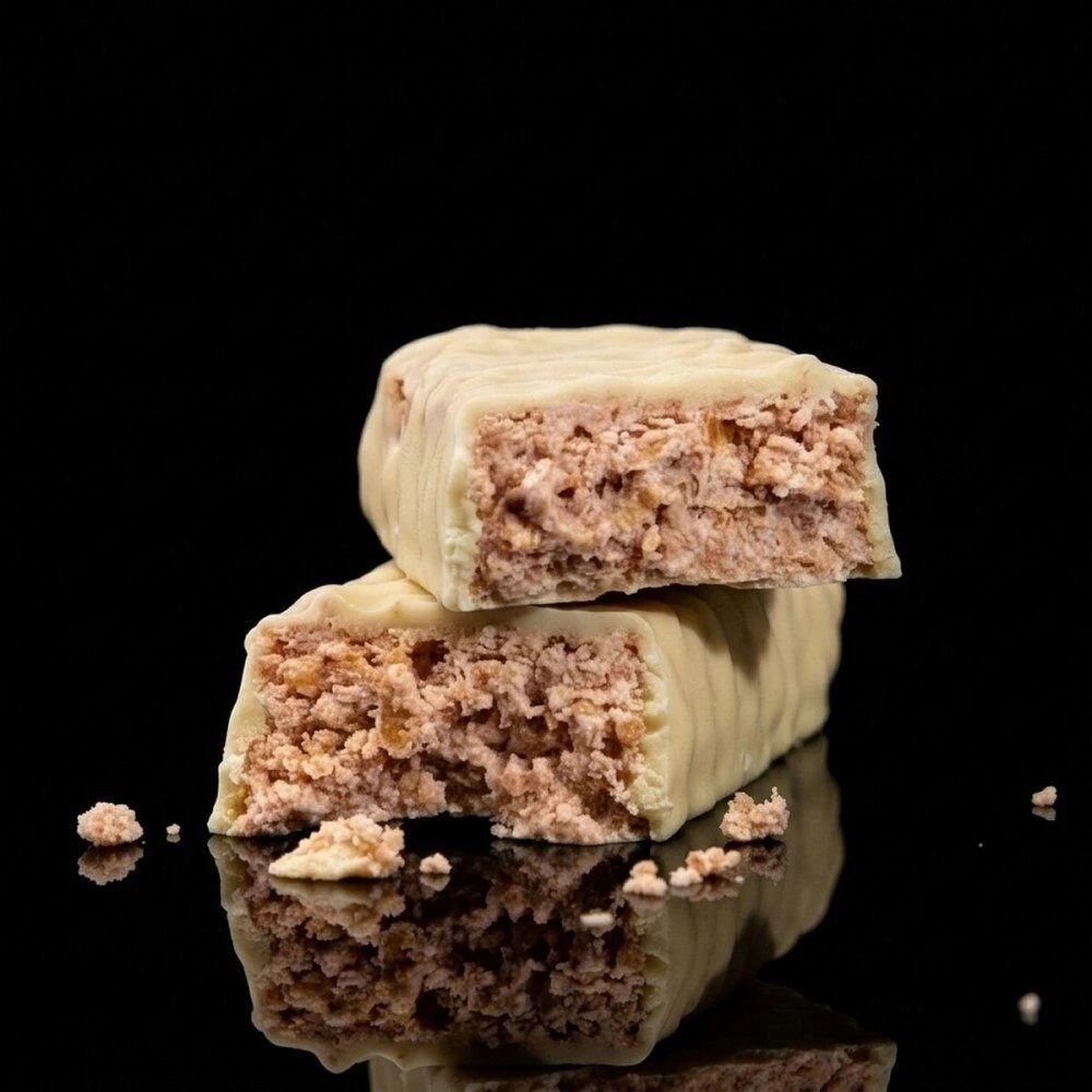 NUTRIYUMMY BARPRO CRUNCHY WHITE CHOCOLATE STYLE COATING & STRAWBERRY 60G